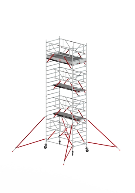 Schelă rulantă Altrex T520054 RS Tower 52 Safe-Quick lată - înălțime de lucru 8,20 x 2,45 m, fiberdeck