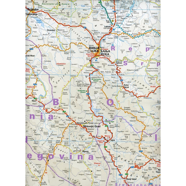 Reise Know-How Landkarte Bosnien-Herzegowina, Montenegro 1 : 350.000 - Straßenkarte