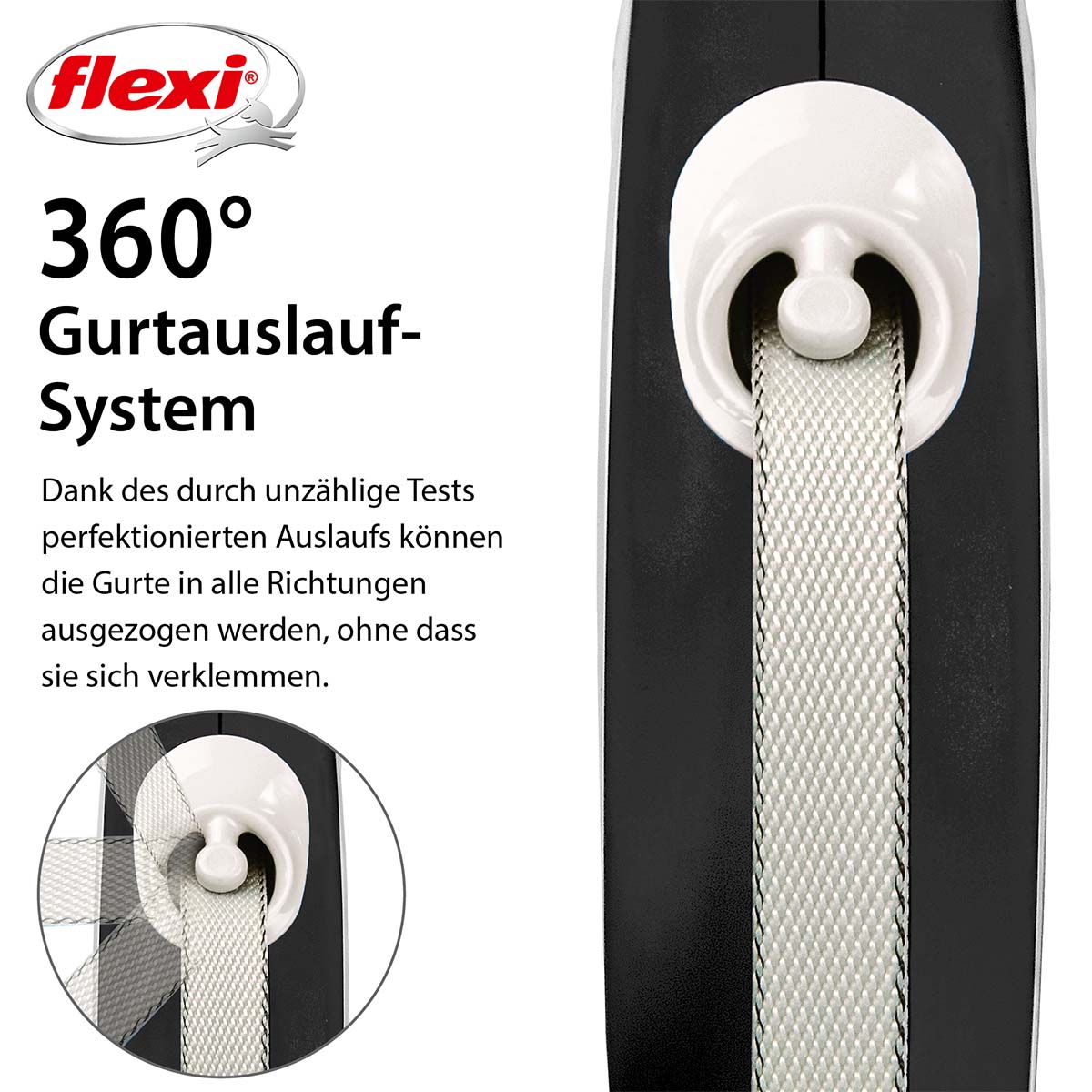 flexi New Comfort Gurtleine schwarz günstig kaufen bei ZooRoyal