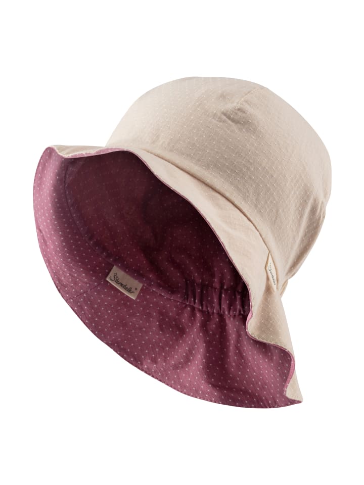 Sterntaler Wende-Sonnenhut Pünktchen in beige günstig kaufen 47 cm