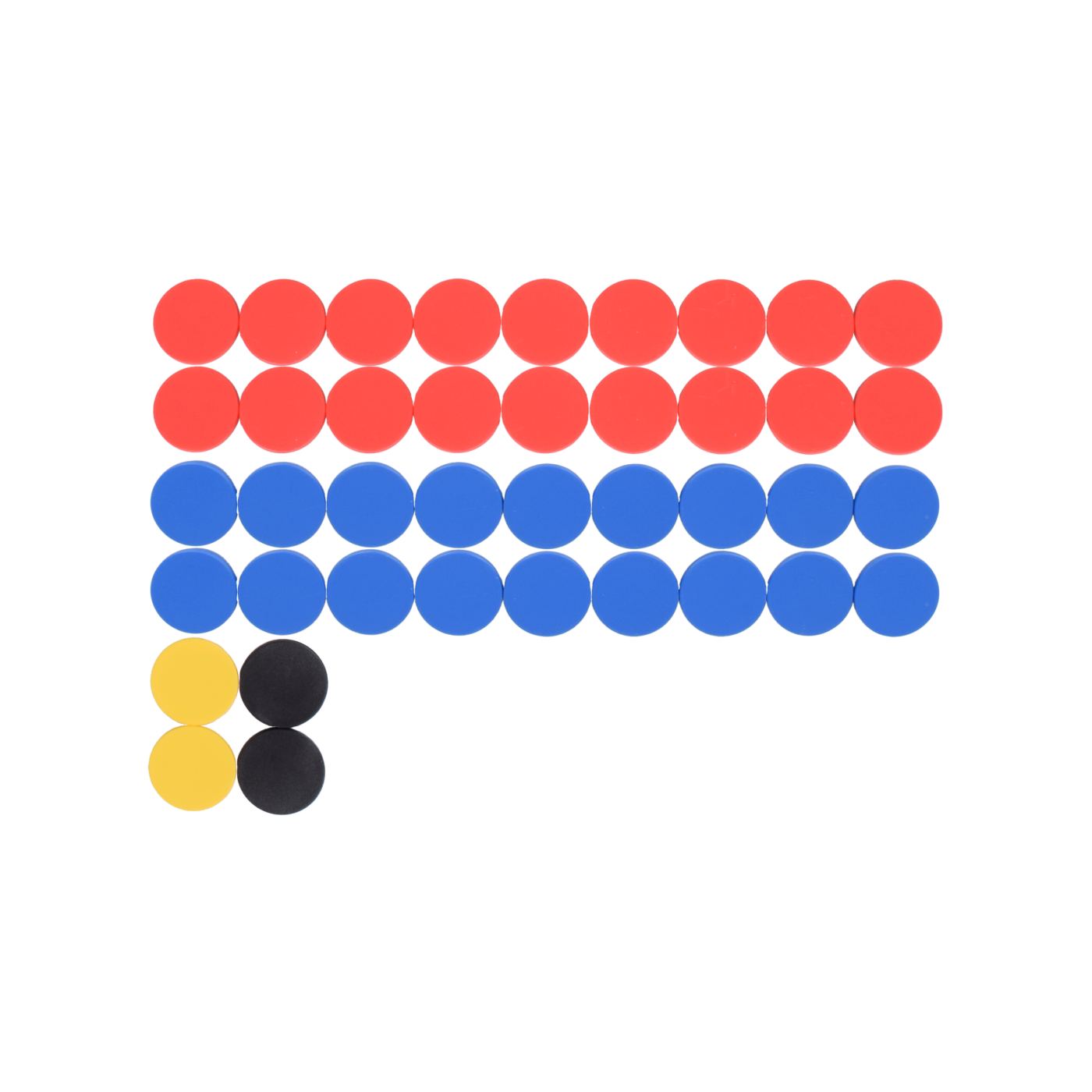 Cawila Premium Magnet Set | 20mm | 40er Set | Rot Blau