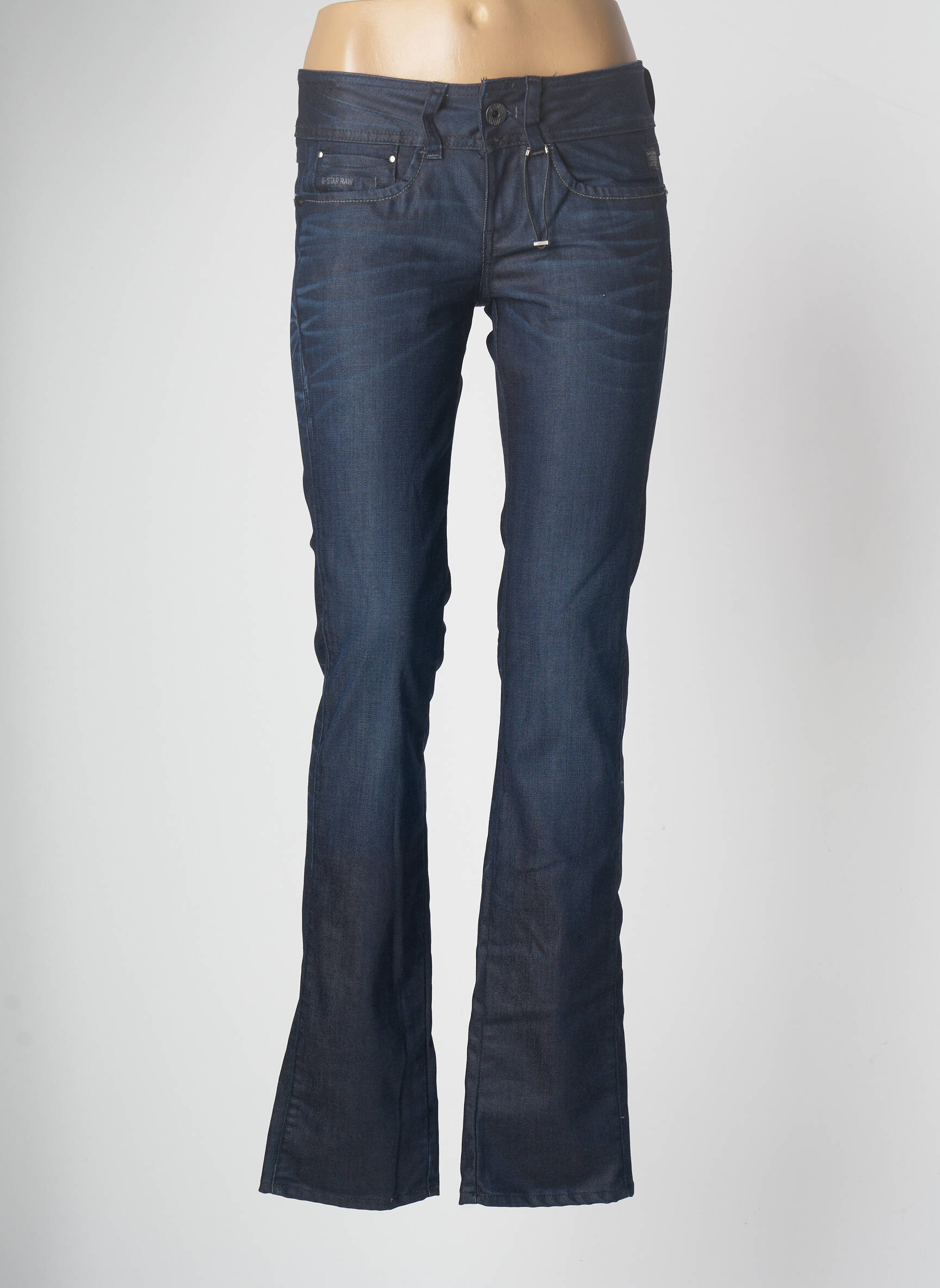 G Star Jeans Coupe Droite Femme couleur bleu