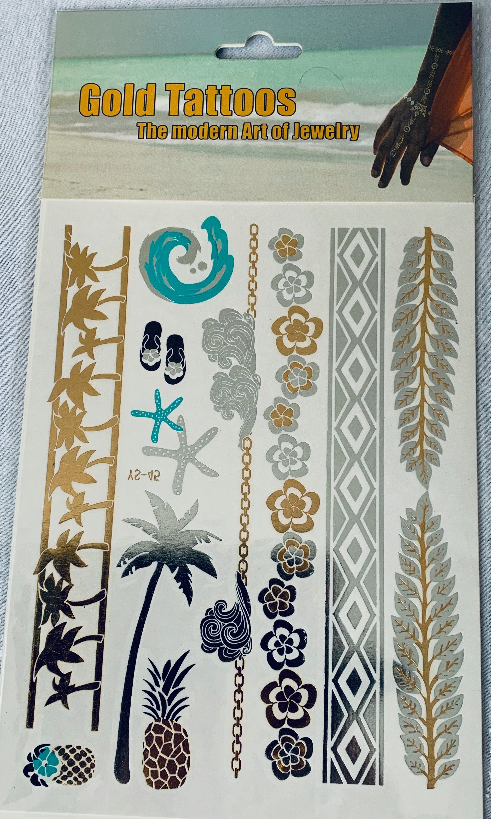 LK Trend & Style Schmuck-Tattoo Gold-Tattoo Die moderne Art von Modeschmuck