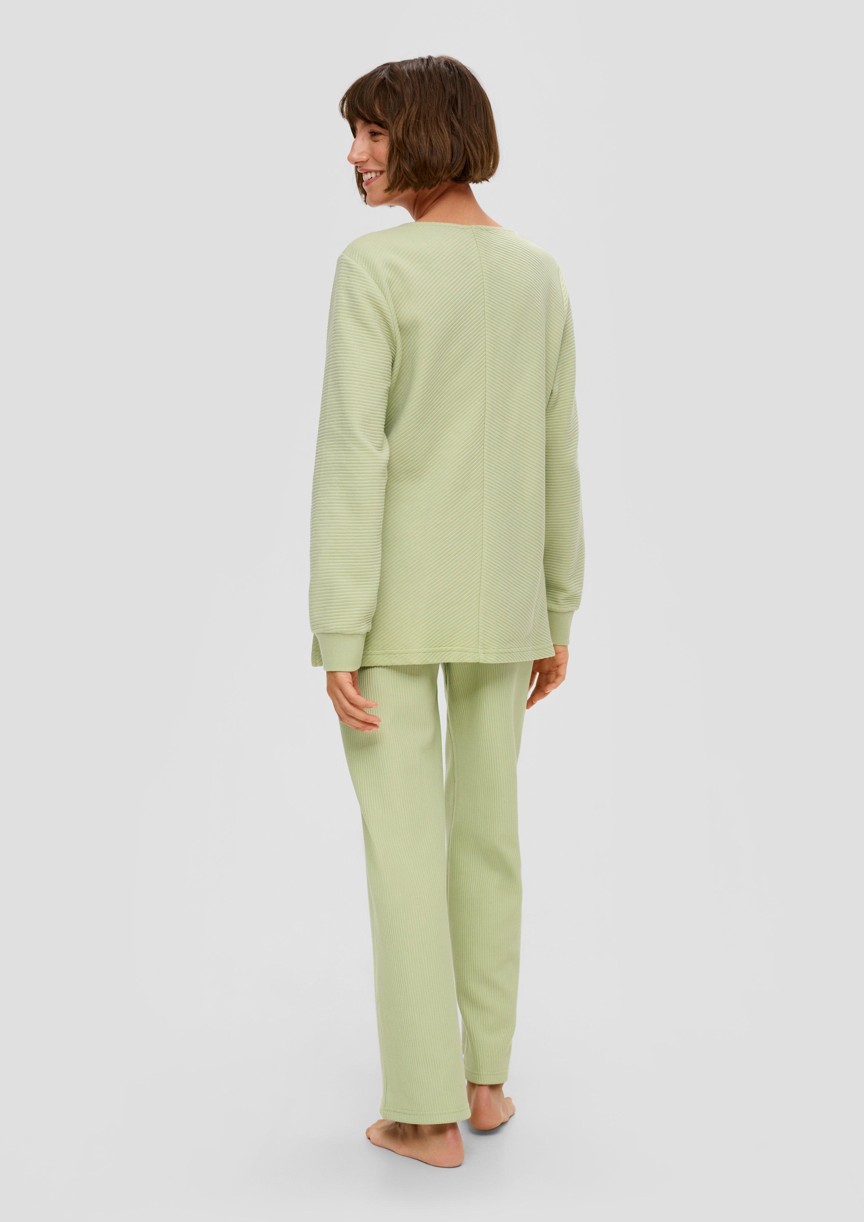Pyjama-Sweatshirt aus reiner Baumwolle  6009281-2610