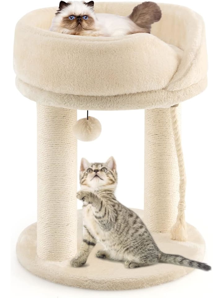 COSTWAY 4in1 Katzenbaum in Beige günstig kaufen 40 cm