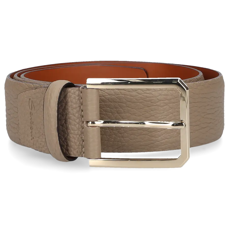 Santoni - Gürtel 40VSO Kalbsleder - beige