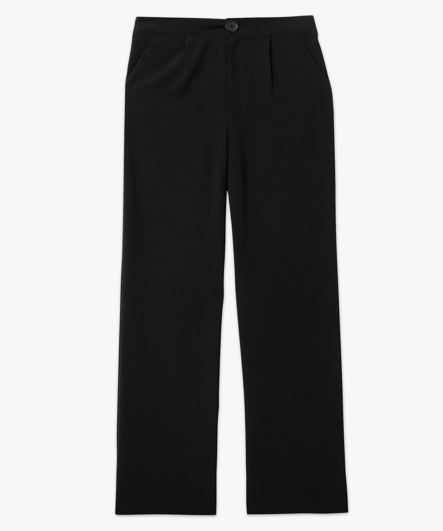 Pantalon large et souple femme noir | GEMO