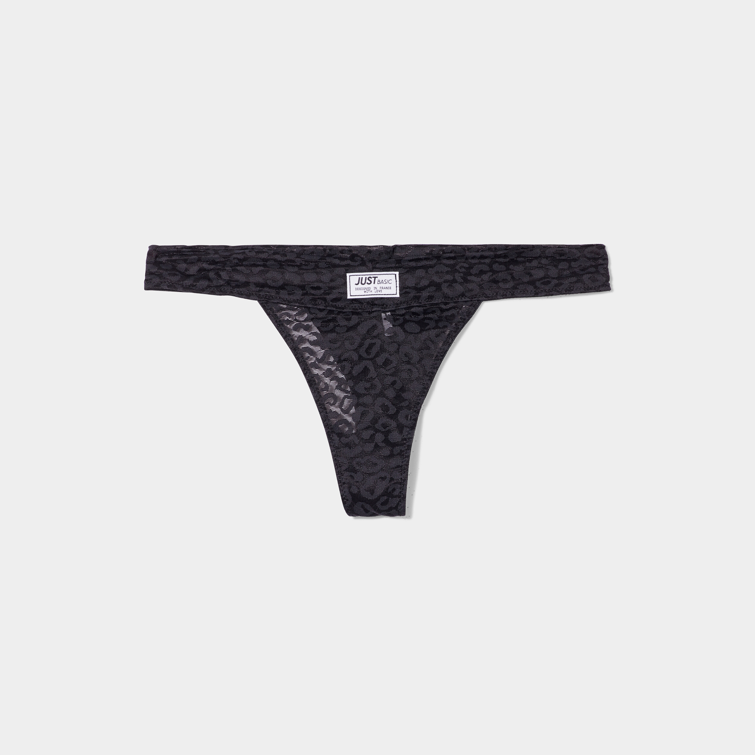 Tanga en dentelle noir femme | La Halle