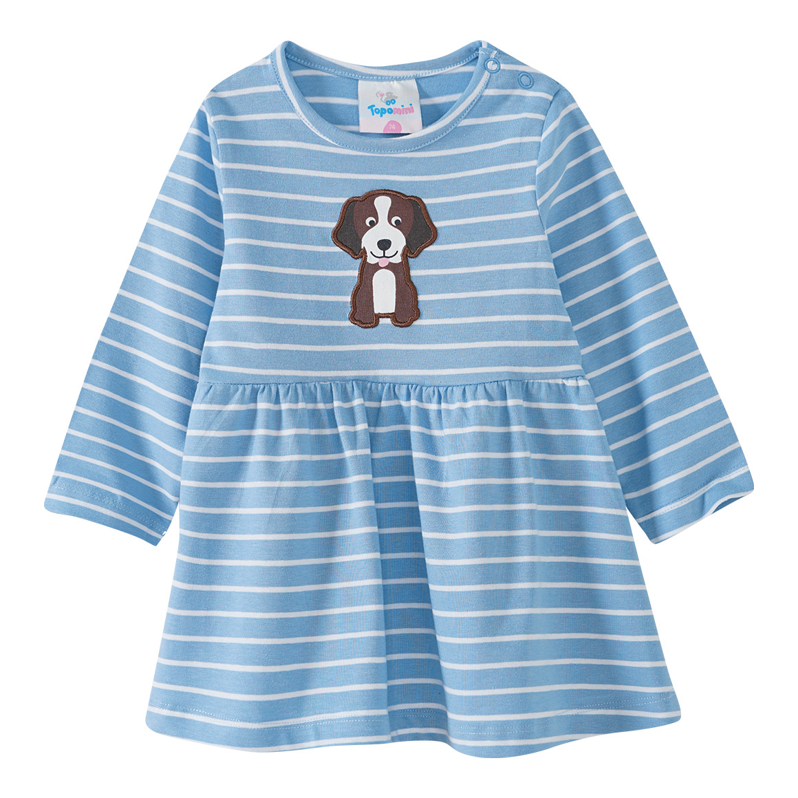 Baby Kleid mit Hunde-Applikation