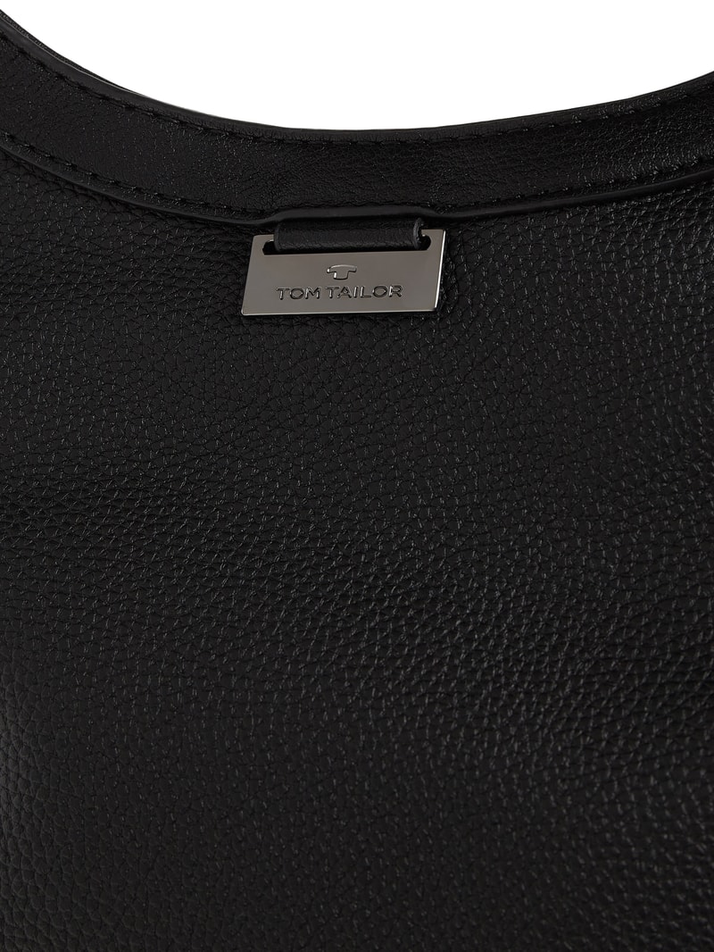 Shopper in Leder-Optik in schwarz