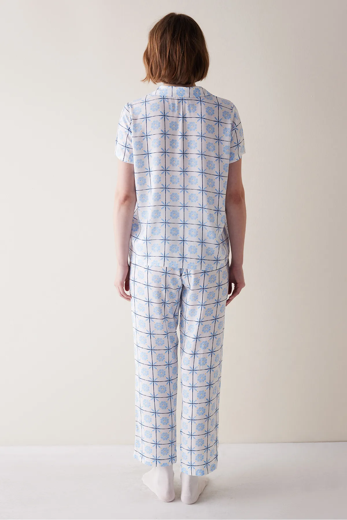 Penti  Base Lily Off-White Hemd-Pyjama-Set