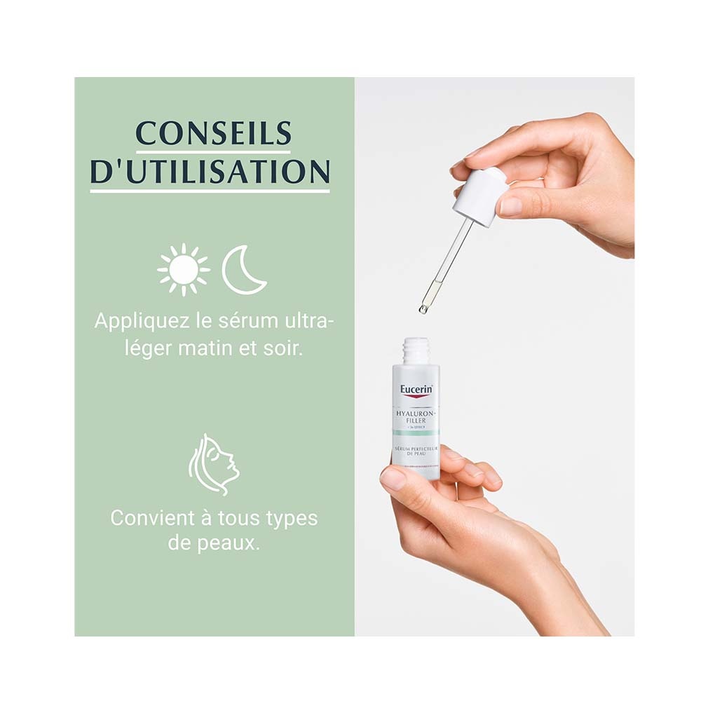 eucerin HYALURON-FILLER + 3x EFFECT Sérum Perfecteur de Peau Sérum anti-âge