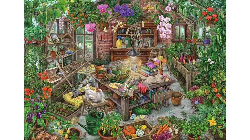 Ravensburger Puzzle - Im Gewächshaus - 368 Teile