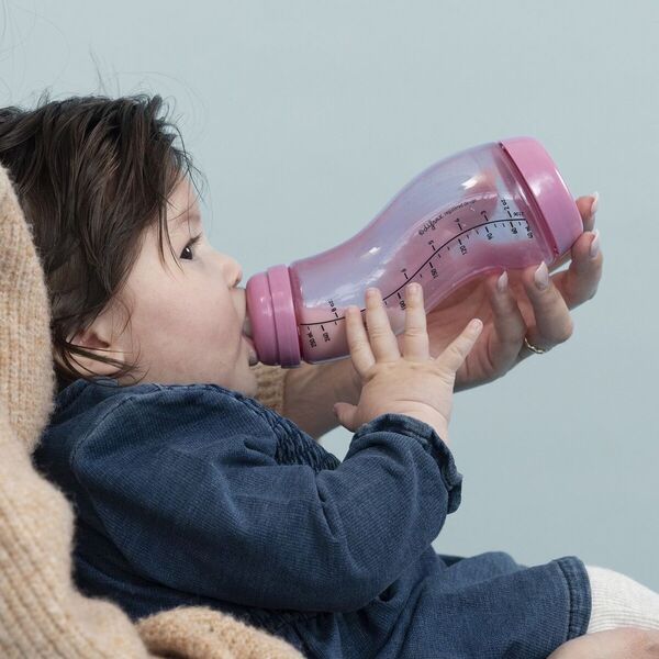 Difrax Natural 0 M S-Bottle pink, 250ml