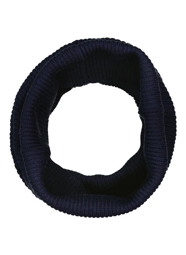 BOGGI MILANO, Loopschal, Wolle, navy