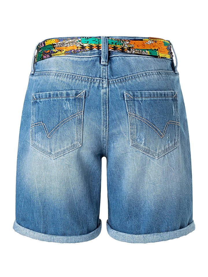 Timezone Jeans-Shorts in Blau günstig kaufen
