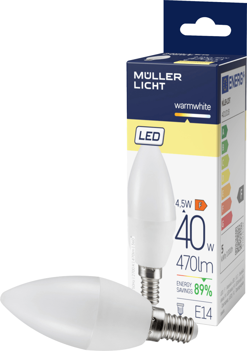 LED Kerze 40W E14 470lm, 1 St