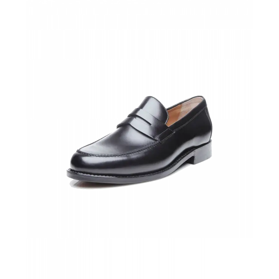 Heinrich Dinkelacker - Loafer WIEN PLAIN BC Kalbsleder - schwarz