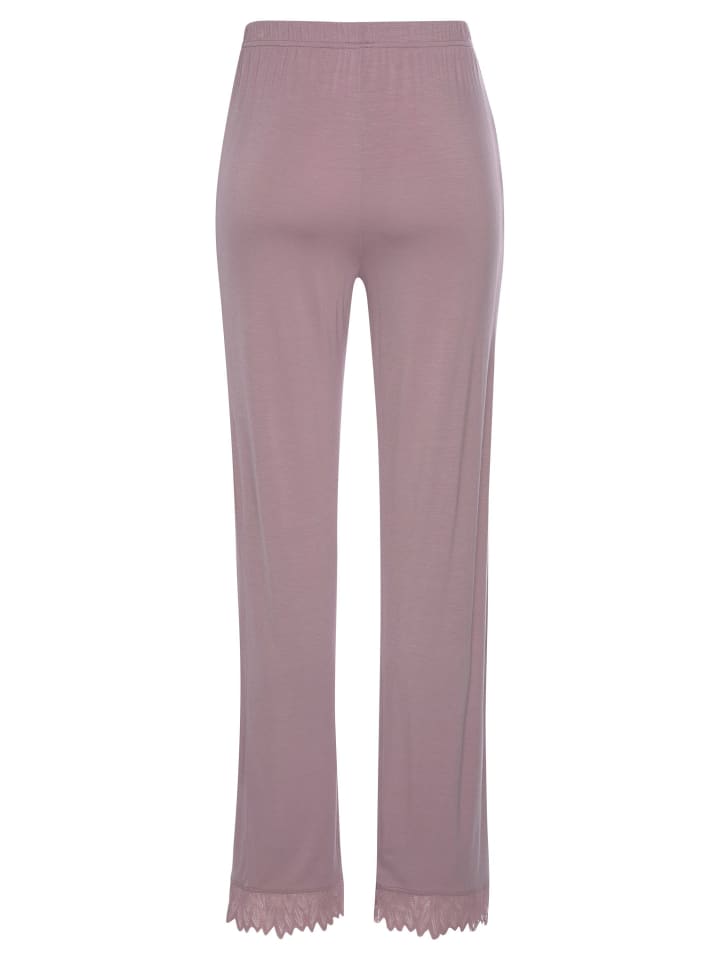 LASCANA Schlafhose in mauve günstig kaufen