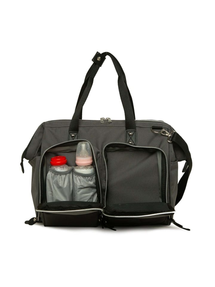 BAGmori Wickeltasche - Schultertasche in Grau günstig kaufen onesize