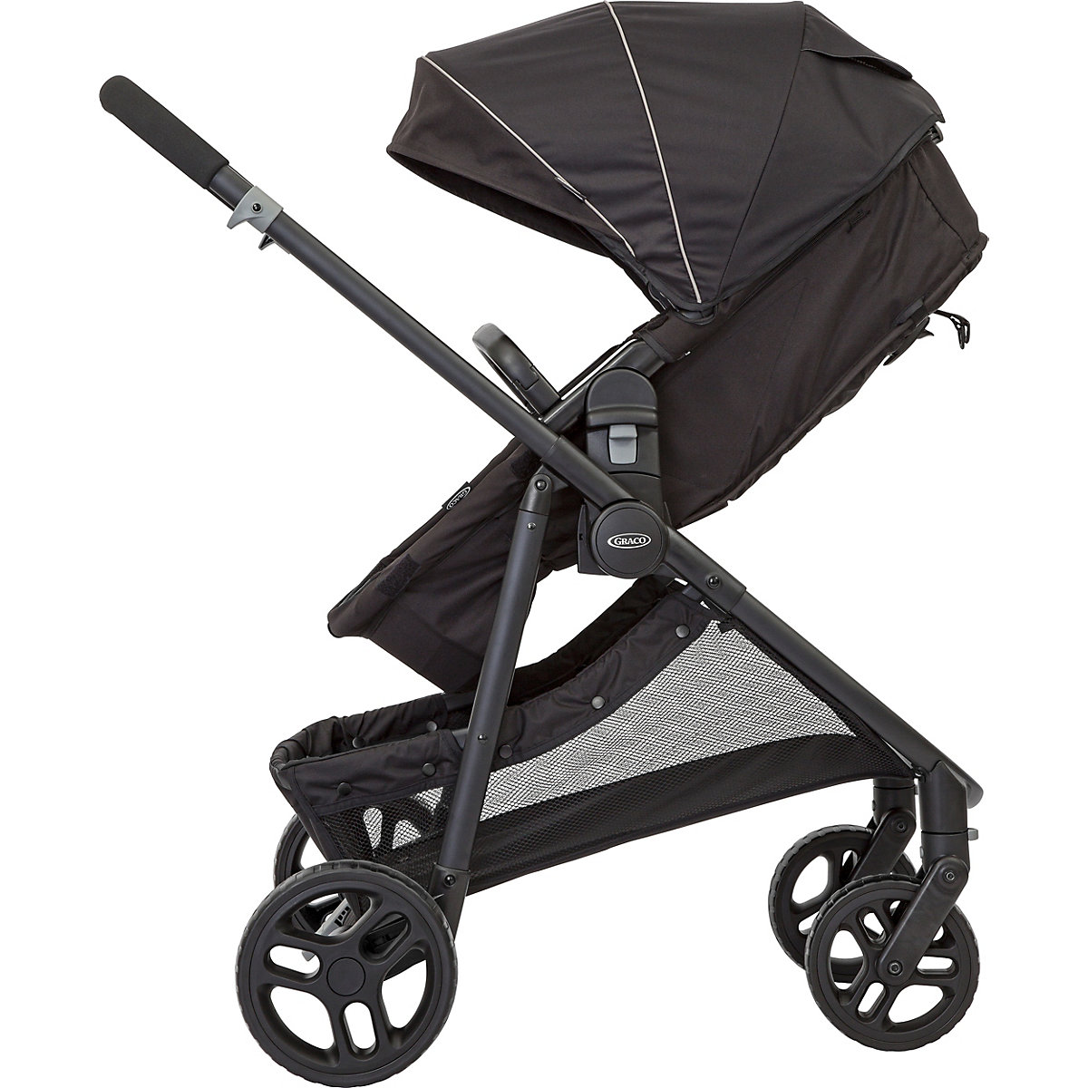 Transform 2-in1 Kinderwagen und Buggy, schwarz