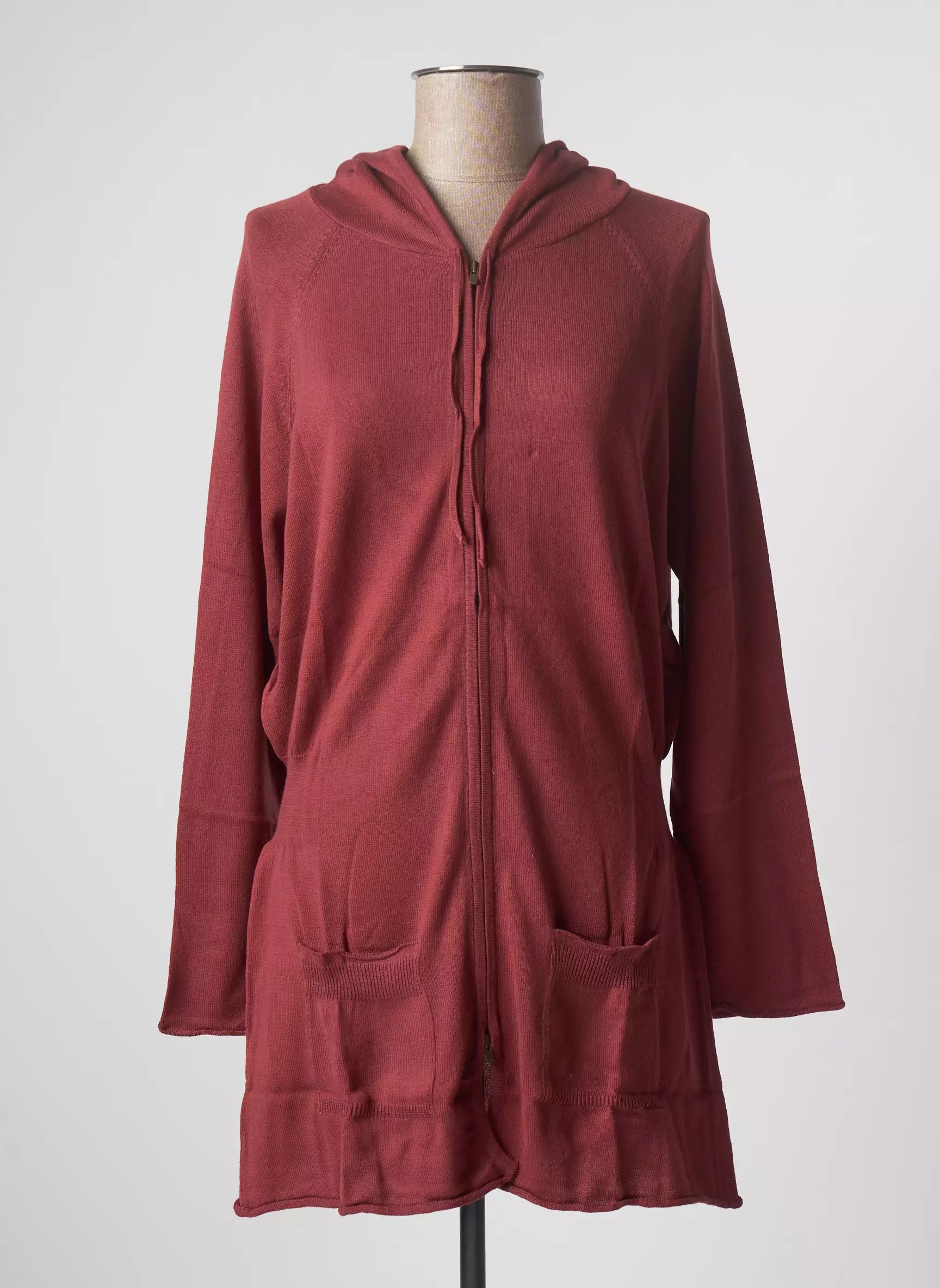 Stefan Green Cardigans Femme couleur orange