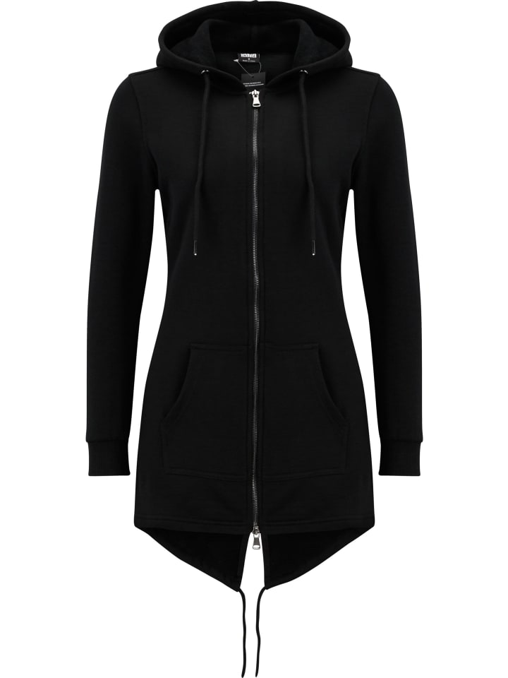Urban Classics Urban Classics Zip-Kapuzenpullover in black günstig kaufen