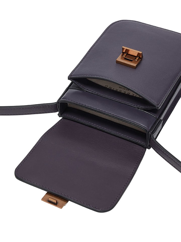 LIEBESKIND BERLIN Leder-Handytasche in Dunkelblau - (B)11 x (H)19 x (T)2 cm günstig kaufen onesize
