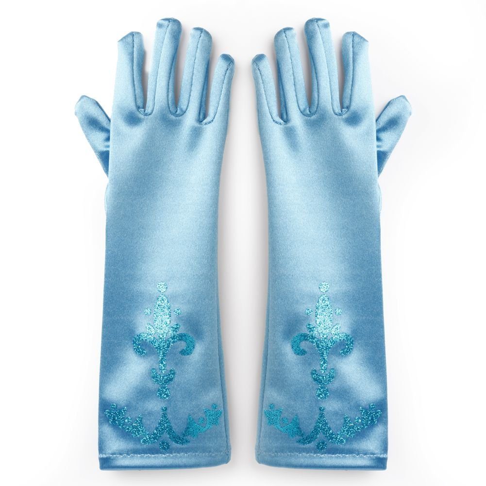 Katara Prinzessin-Kostüm Eiskönigin Elsa Handschuhe oder Diadem Bundle, Elsa, Cinderella, Dornröschen, Prinzessin, Fasching Kostüm Karneval