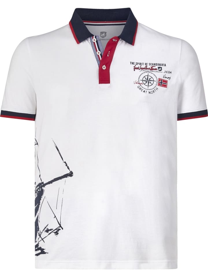 Jan Vanderstorm Poloshirt DILAN in weiß günstig kaufen