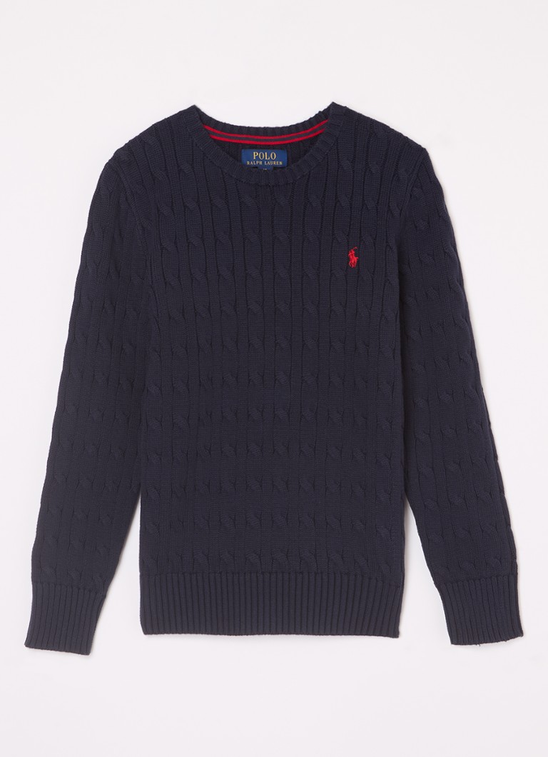 Ralph Lauren Cable-knit pullover with logo embroidery
