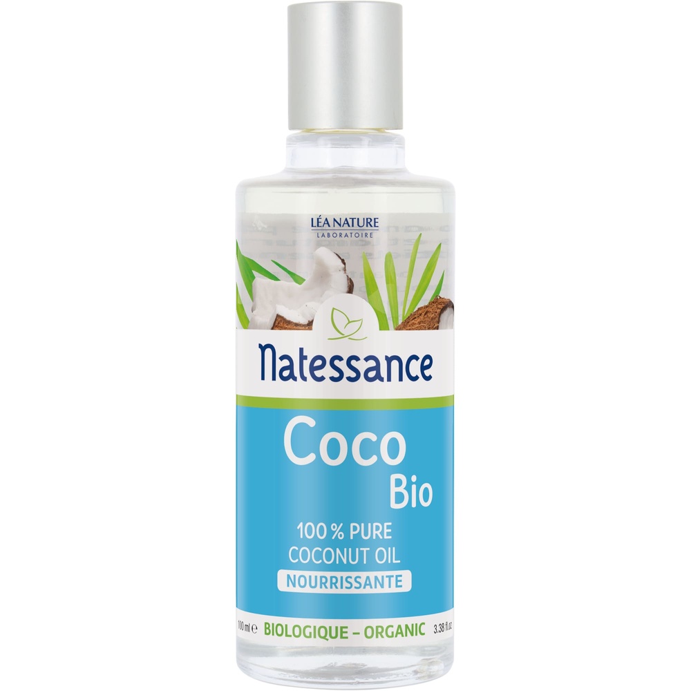 natessance Huile de Coco bio - 100% pure - nourrissante Huile