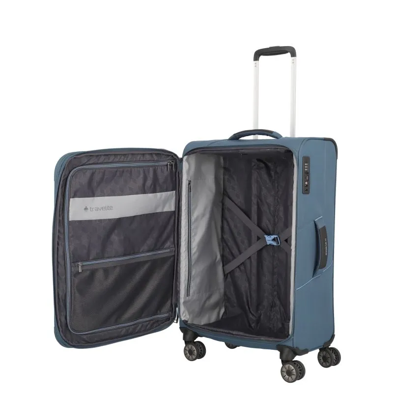 Travelite SKAII Trolley 4 Rollen M - Panoramablau