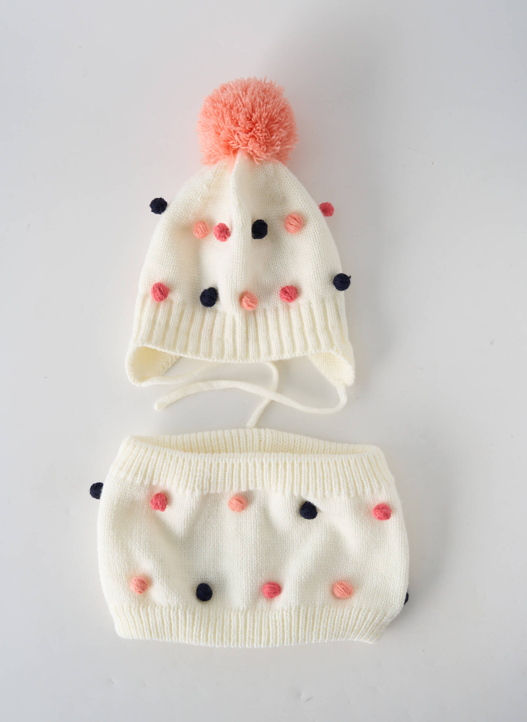 3 Pommes Bonnets Fille couleur beige