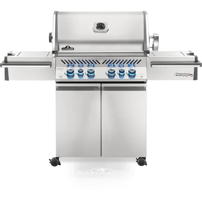 Napoleon Prestige PRO 500 Propane Grill with Infrared Rear and Side Burners and Rotisserie Kit - PRO500RSIBPSS-3