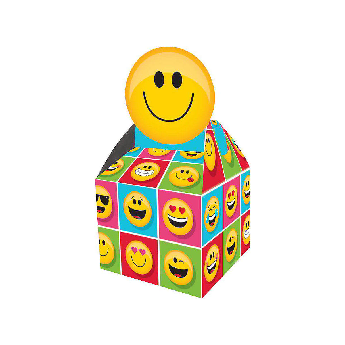 Geschenkbox Emojions™, Karton, 9 x 9 x 9 cm