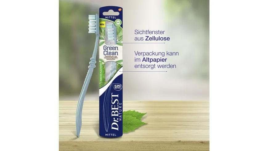 Dr.BEST GreenClean mittel Zahnbürste