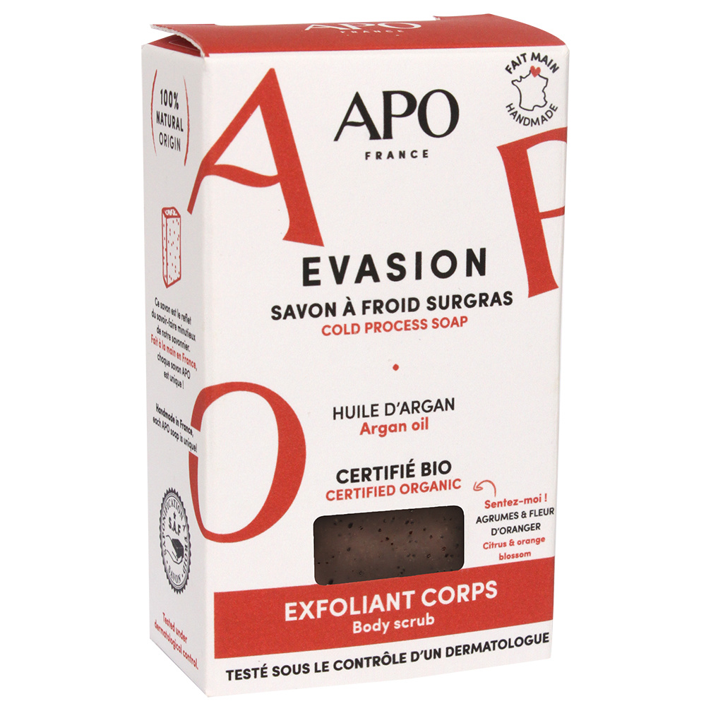 APO France Savon à froid surgras Evasion Savons solides saponifiés à froid