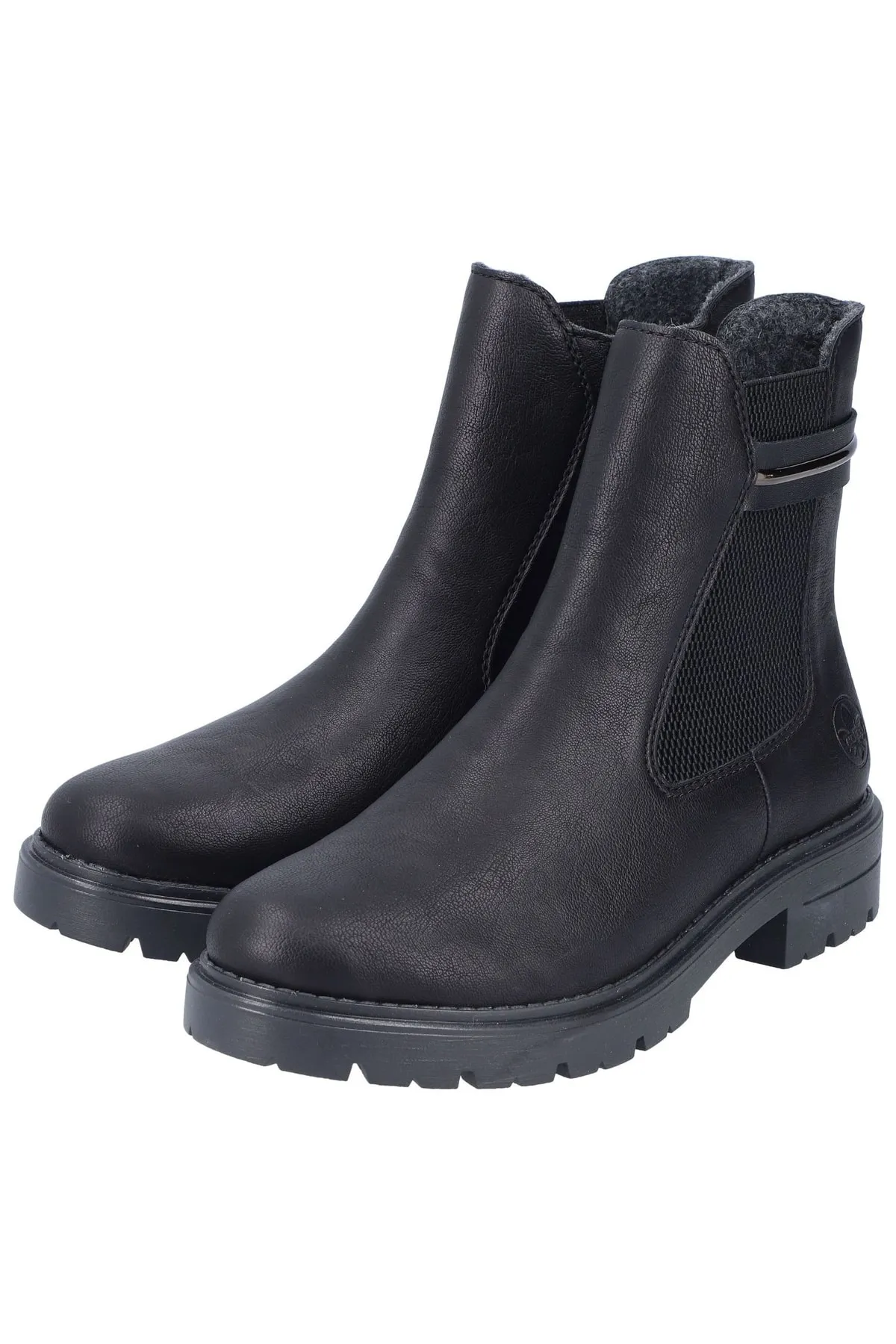 Rieker  Stiefelette - Schwarz - Blockabsatz