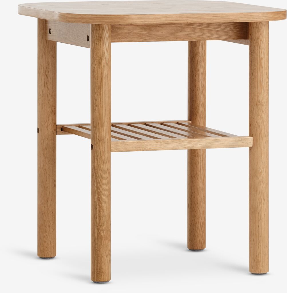 LYNGVIG Stół narożny LYNGVIG 45x45 1 półka dąb