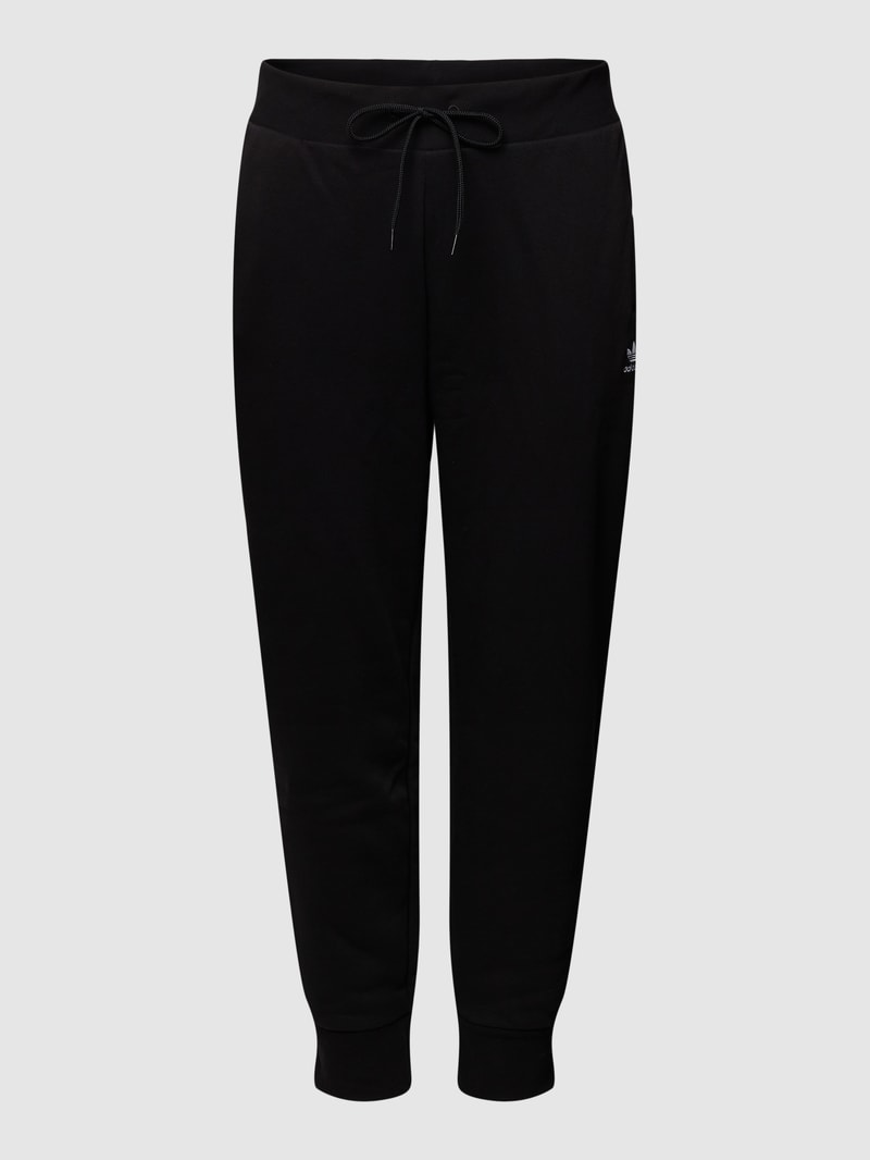 PLUS SIZE Sweatpants mit Label-Stitching in schwarz