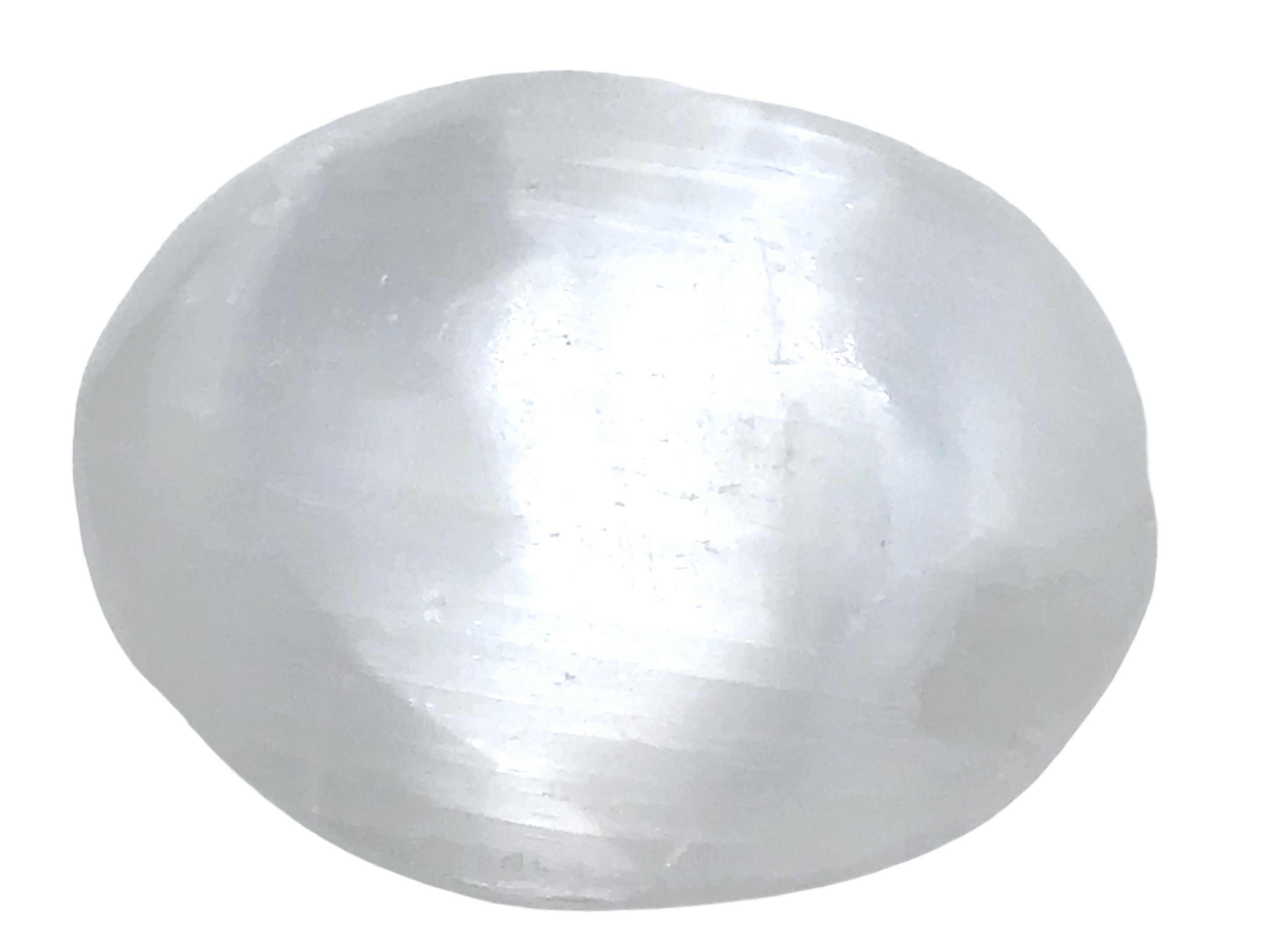 Steinfixx® Mineralstein Bauchiger Selenit Palmstein- Taschenstein in Top Qualität, (Selenit Palmstein, 1-St., 1 Stück), Selenit als Palmstein - Ihre Lichtquelle immer dabei