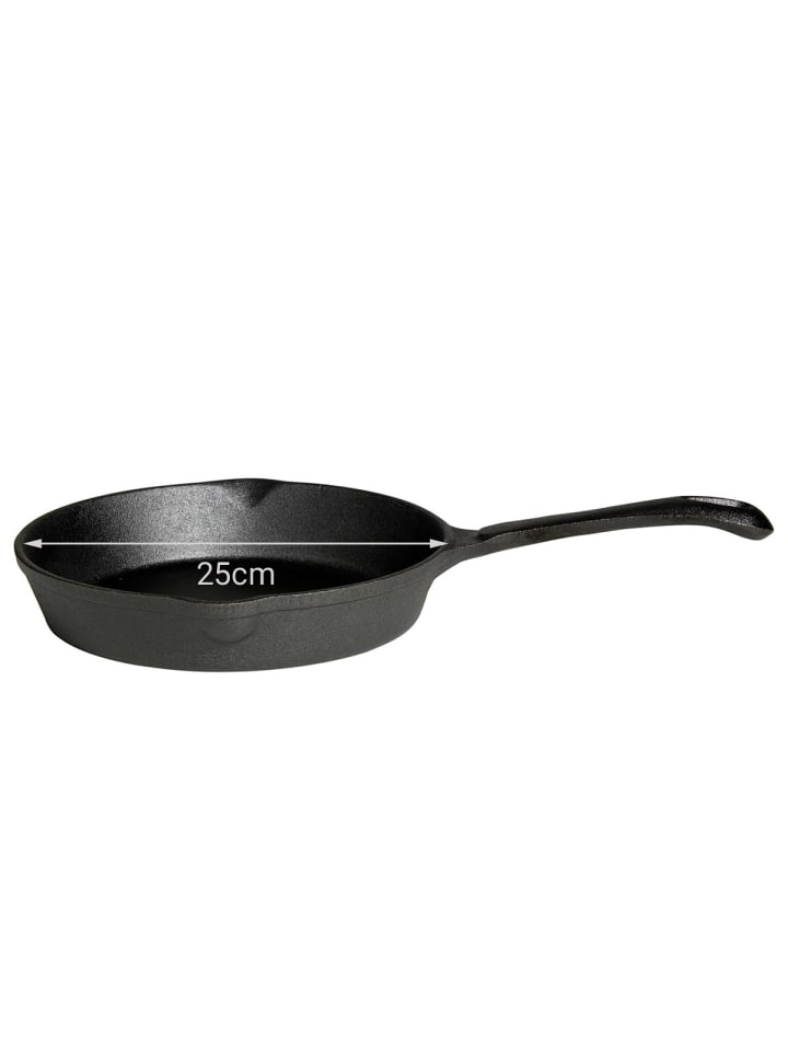 GAUMENKICK Grillpfanne Gusseisen in schwarz - D: 25cm günstig kaufen onesize
