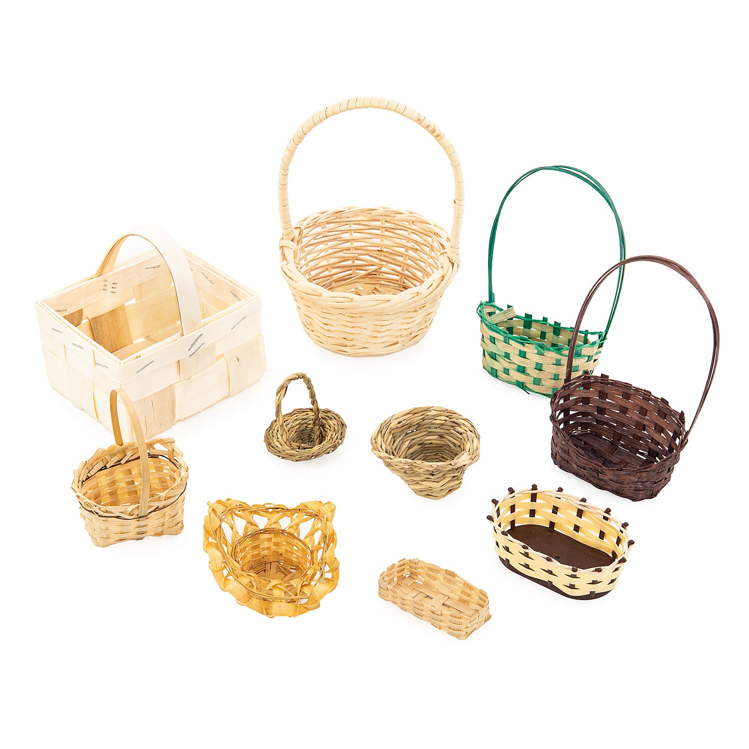 Körbe-Sortiment, 5–12 cm, 10 Stück