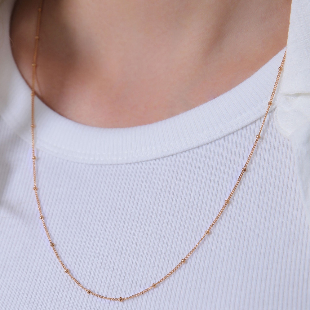 Elli Elli Collier Femmes Boule Basique Classique Fine en Argent Sterling 925 Bijoux