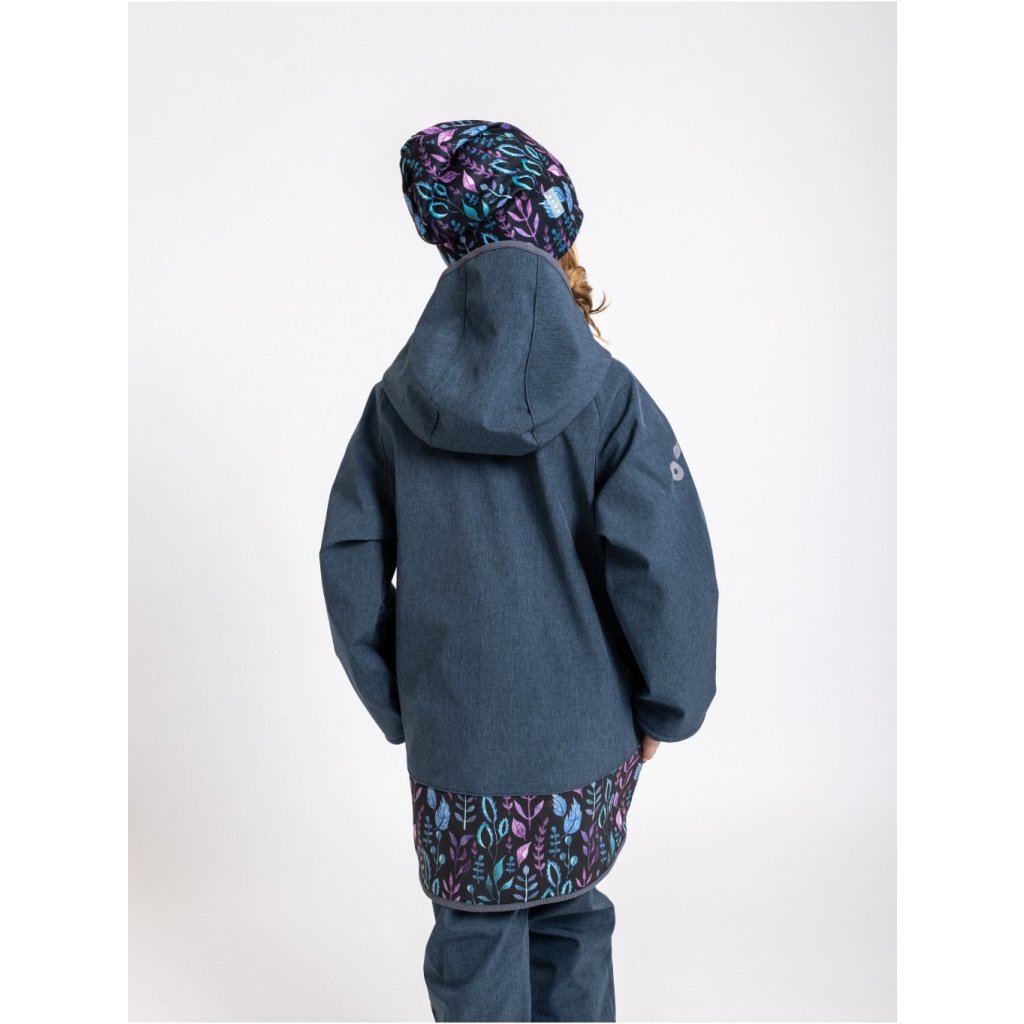 Unuo Kinder-Softshelljacke mit Fleece Basic Blätter