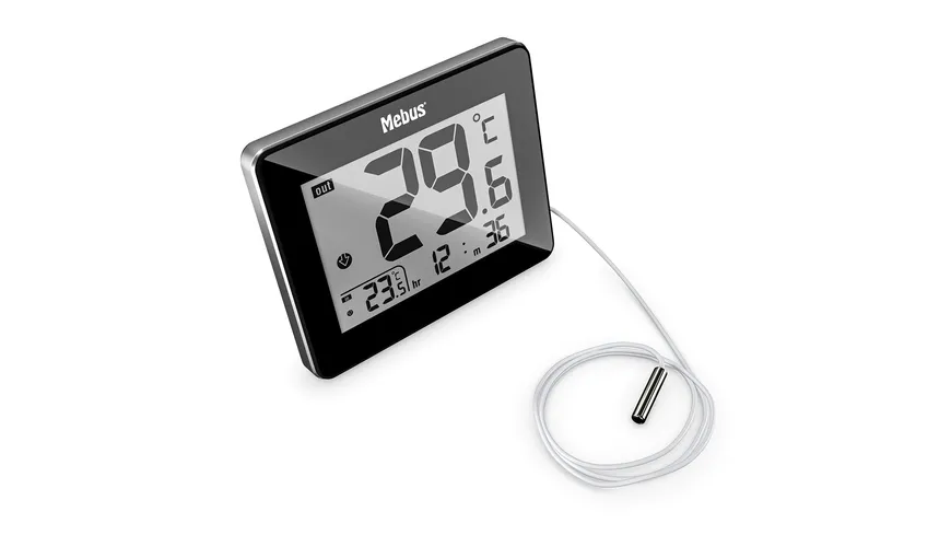Mebus Innen-/Außenthermometer schwarz