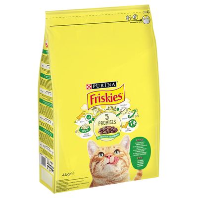 PURINA Friskies Katze mit Kaninchen, Huhn und Gemüse