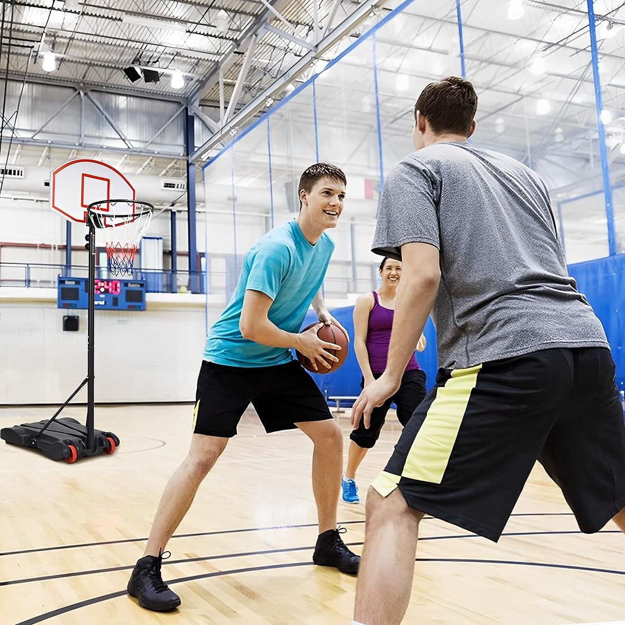 Costway Basketballständer 178-208 cm höhenverstellbar