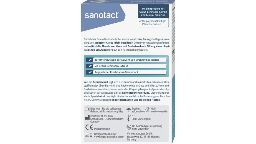 sanotact Cistus Infekt Pastillen